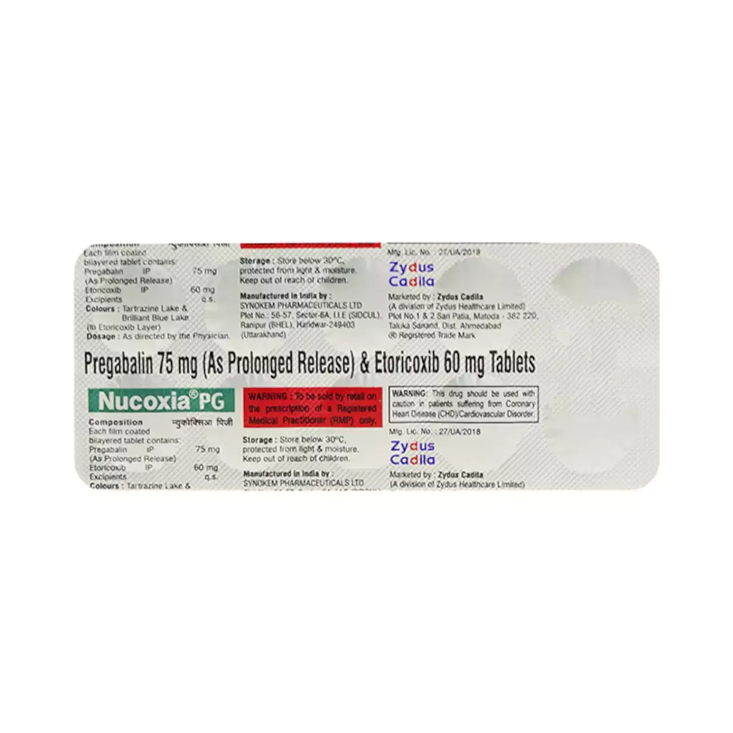 Nucoxia PG Tablet 10