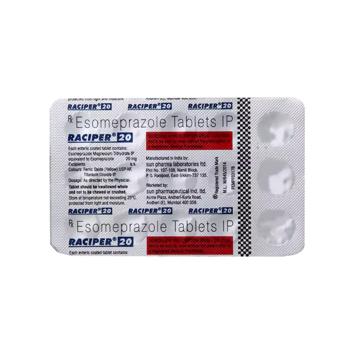 RACIPER 20 Tablet 15