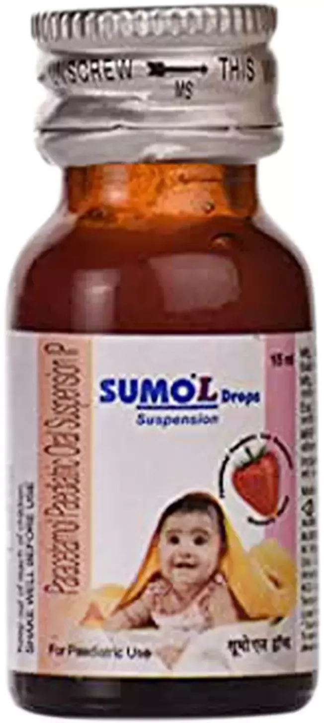 SUMOL 100 mg Strawberry Paediatric 15 ml Drops