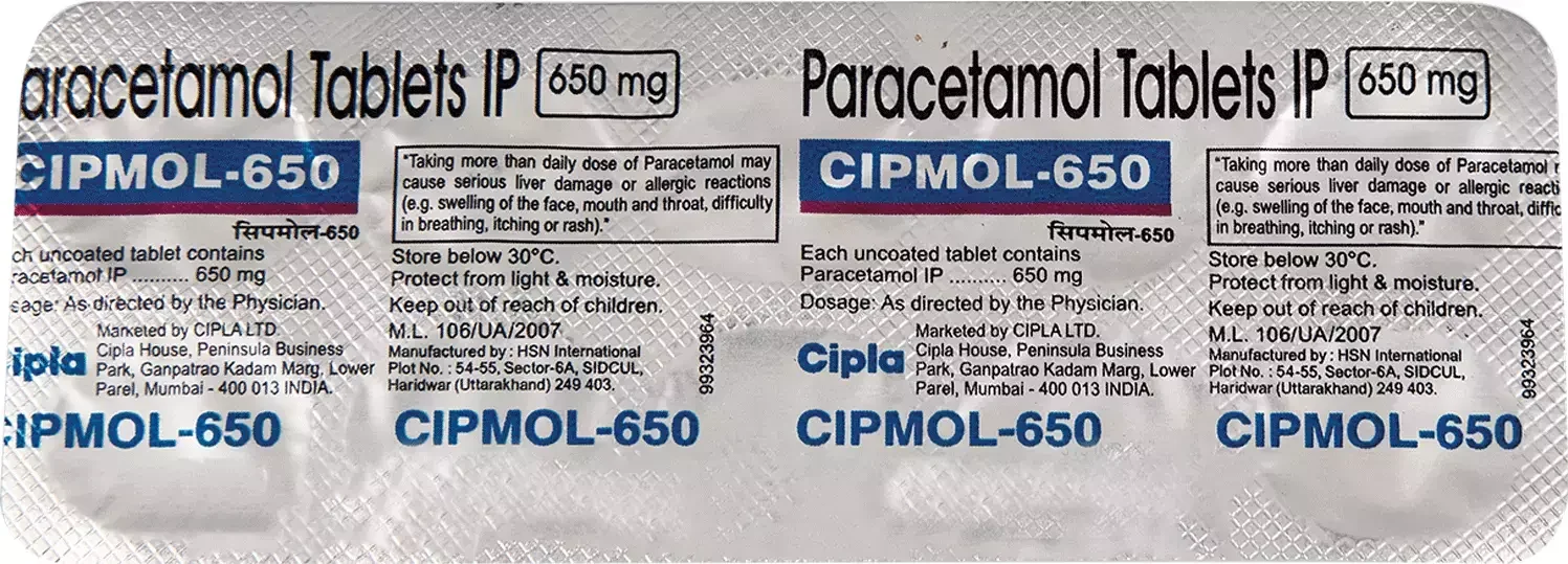 CIPMOL-650 Tablet 10