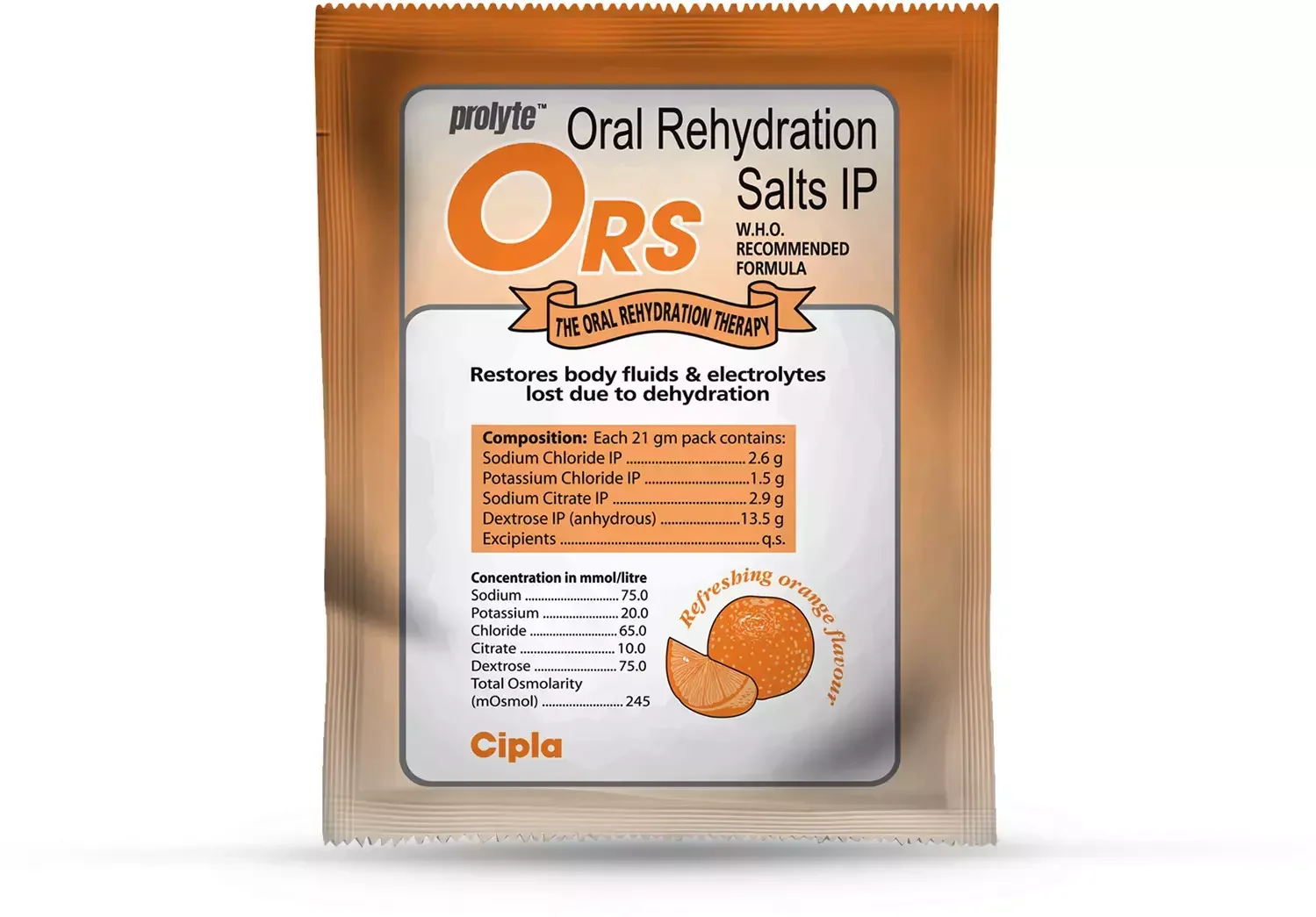 Prolyte ORS Orange 21 gm Powder