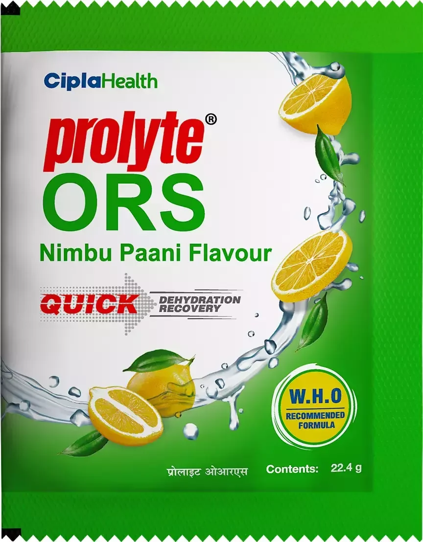 Prolyte ORS Nimbu Paani (Cipla) 22.4 gm Powder