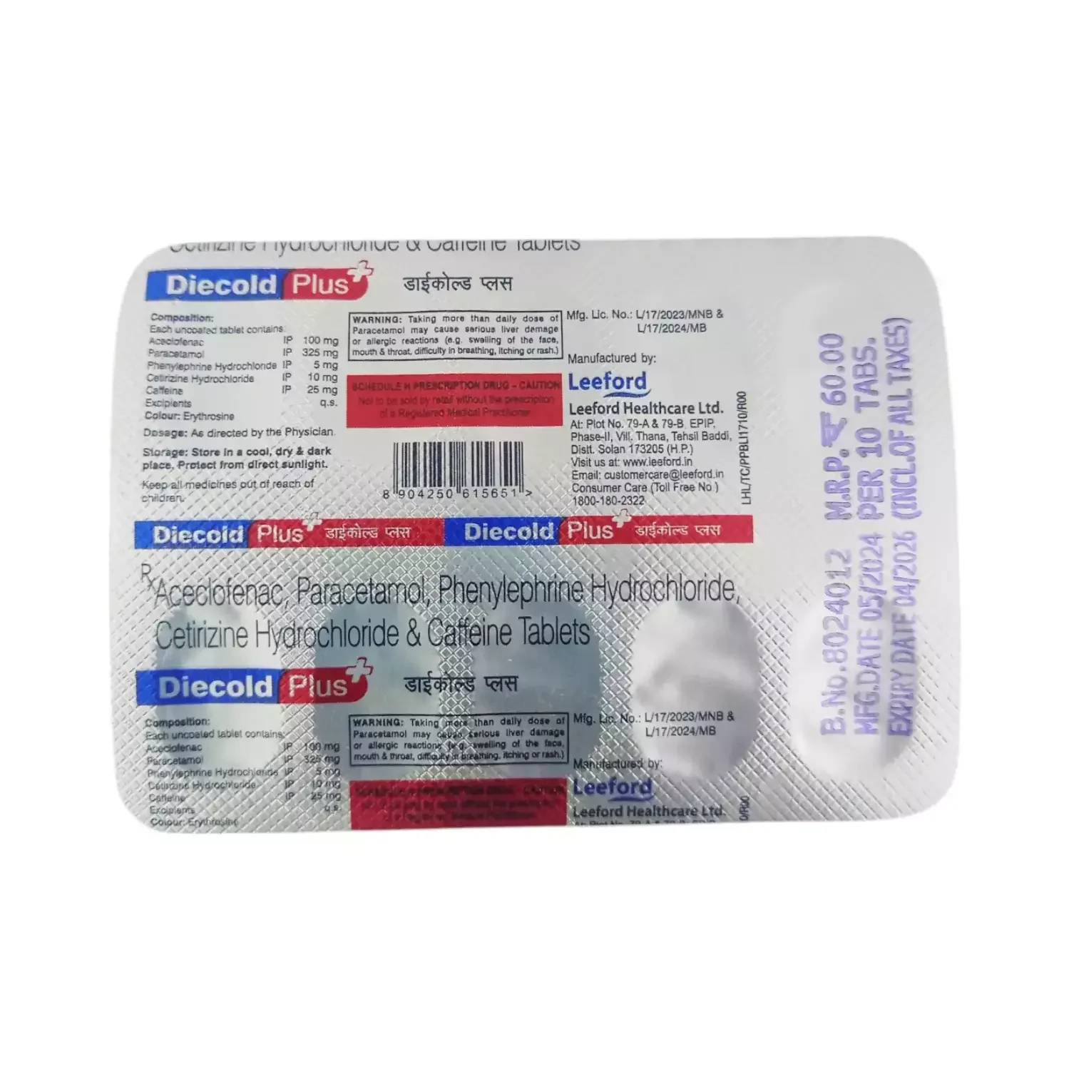 Diecold Plus Tab