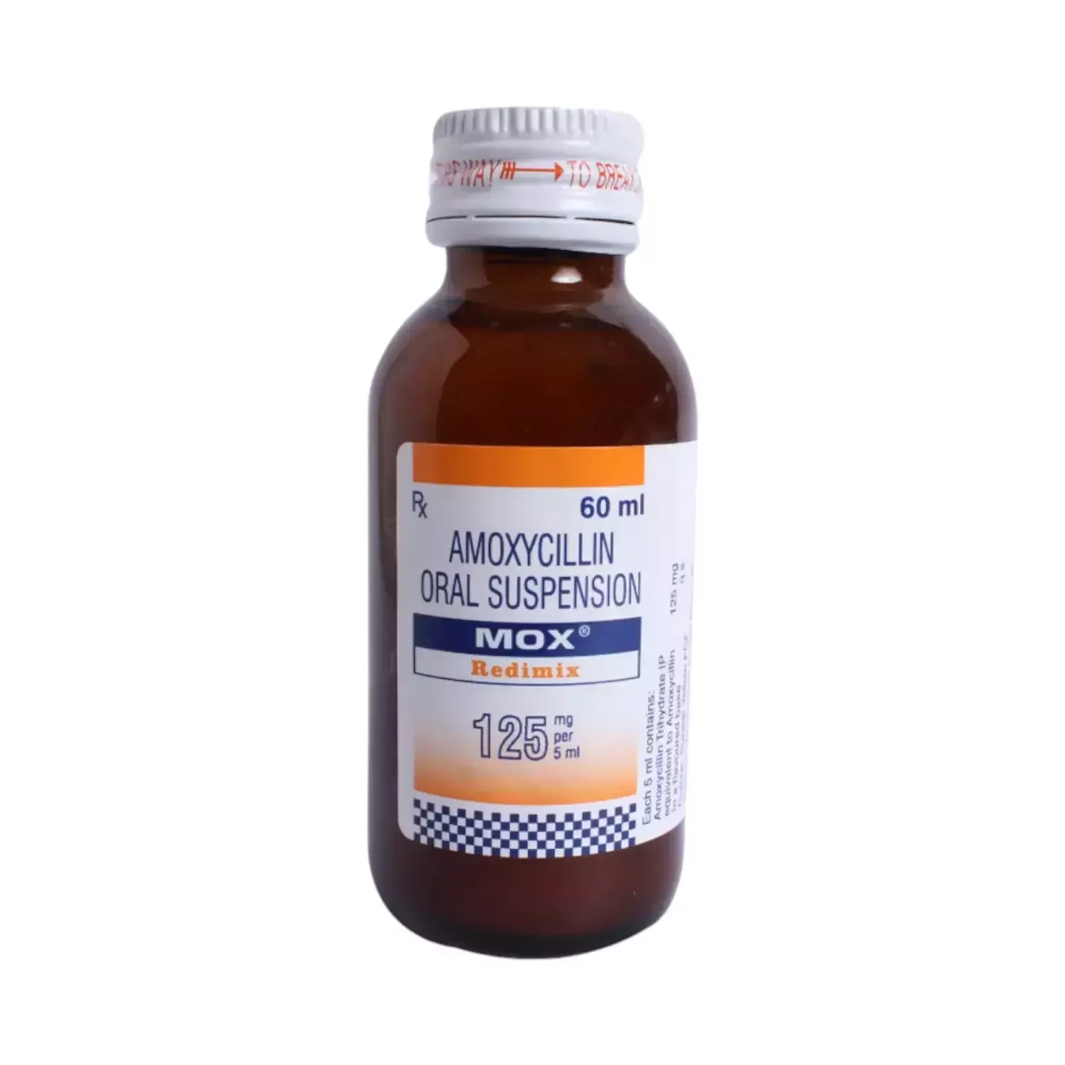 Mox Redimix 125 mg 60 ml Oral Suspension