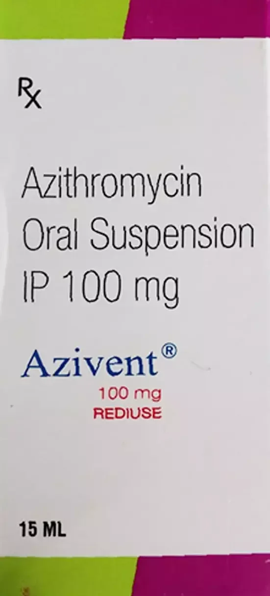 Azivent 100 mg REDIUSE 15 ml Oral Suspension
