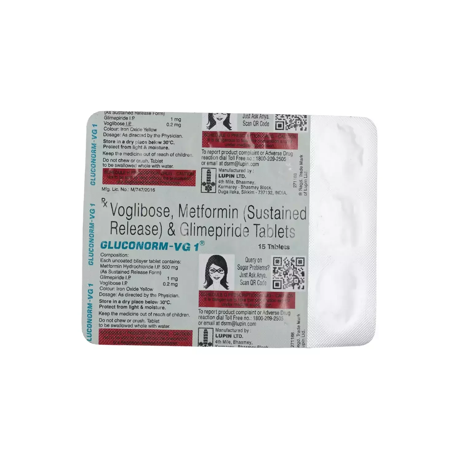 GLUCONORM-VG 1 Tablet 15