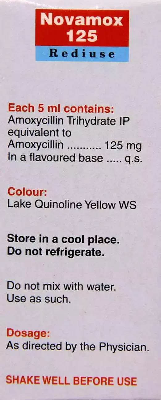 Novamox 125 Rediuse 30 ml Oral Suspension