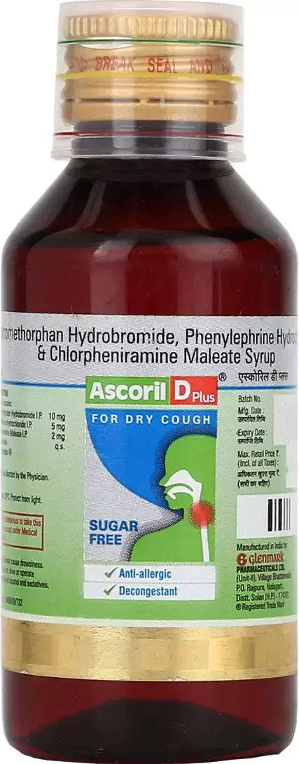 ASCORIL D PLUS SUGAR FREE 100 ml Syrup