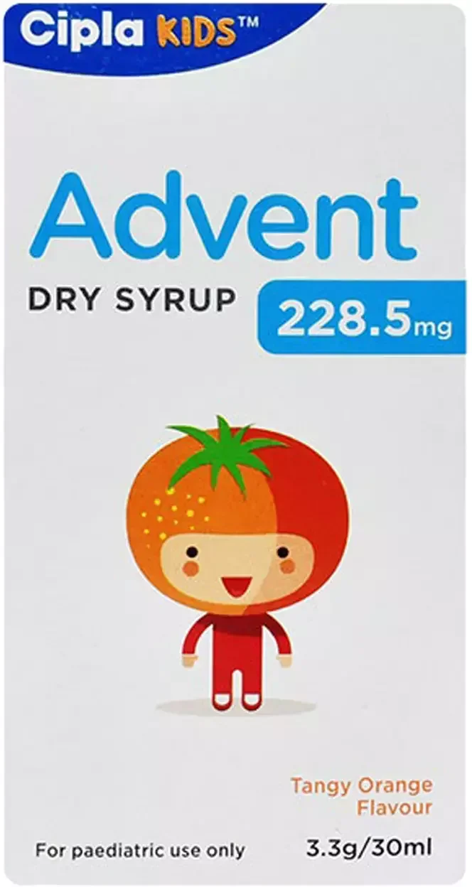 Advent 228.5 mg Tangy Orange 60 ml Dry Syrup
