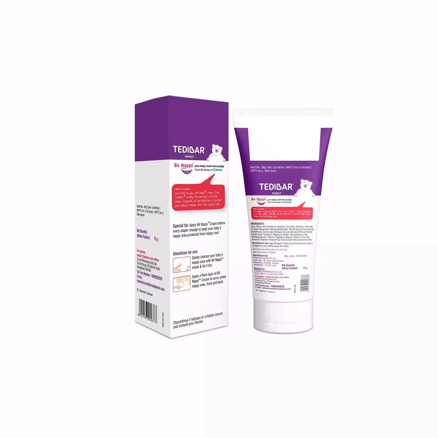 B4 Nappi Diaper Rash Cream