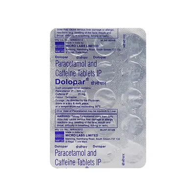 Dolopar 500 Tablet 15