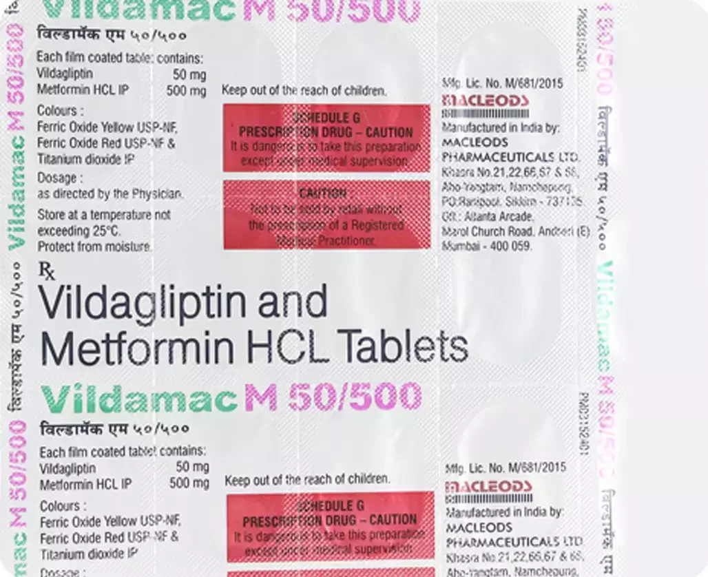 Vildasom M 50 Tablet 15