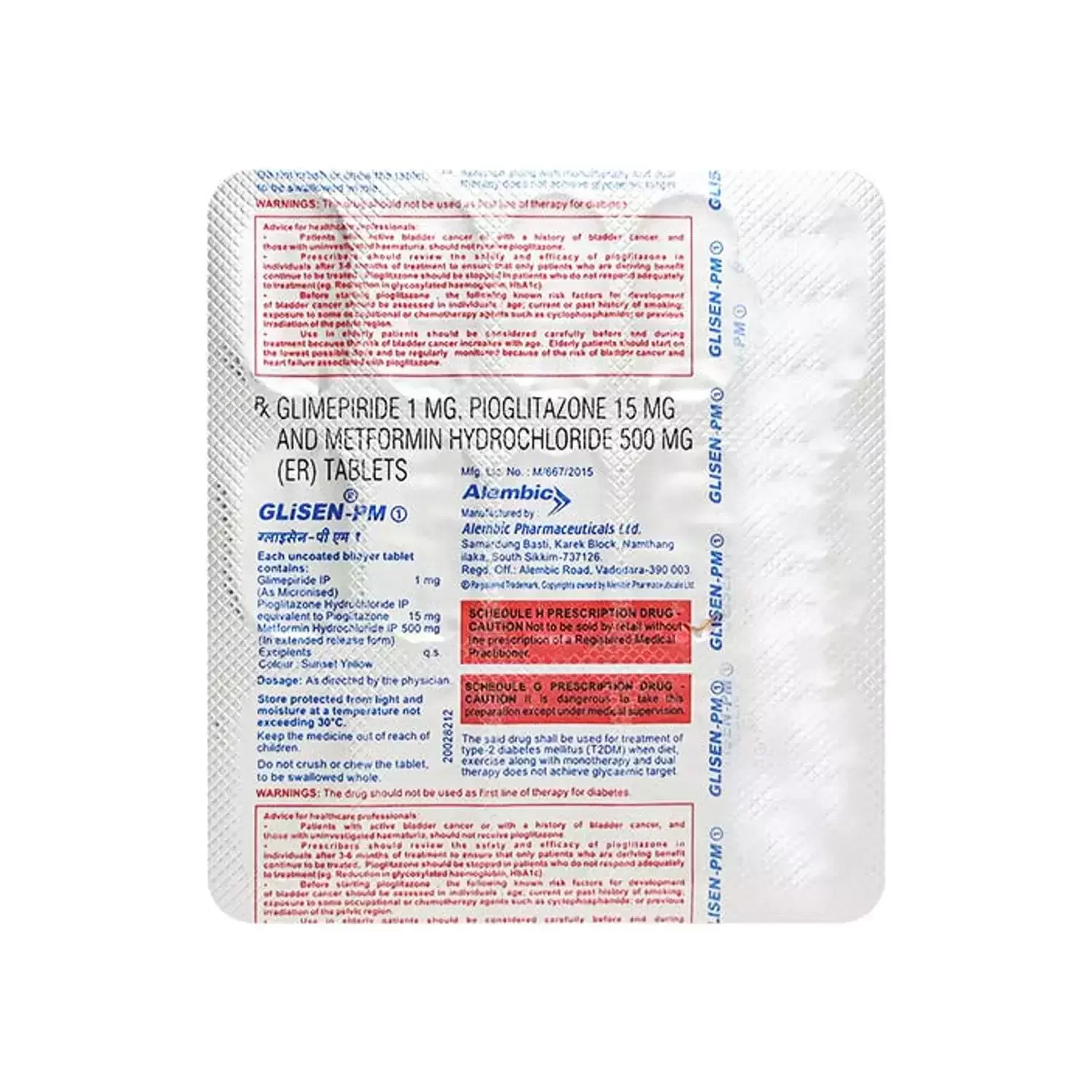 GLiSEN-PM 1 Tablet 15