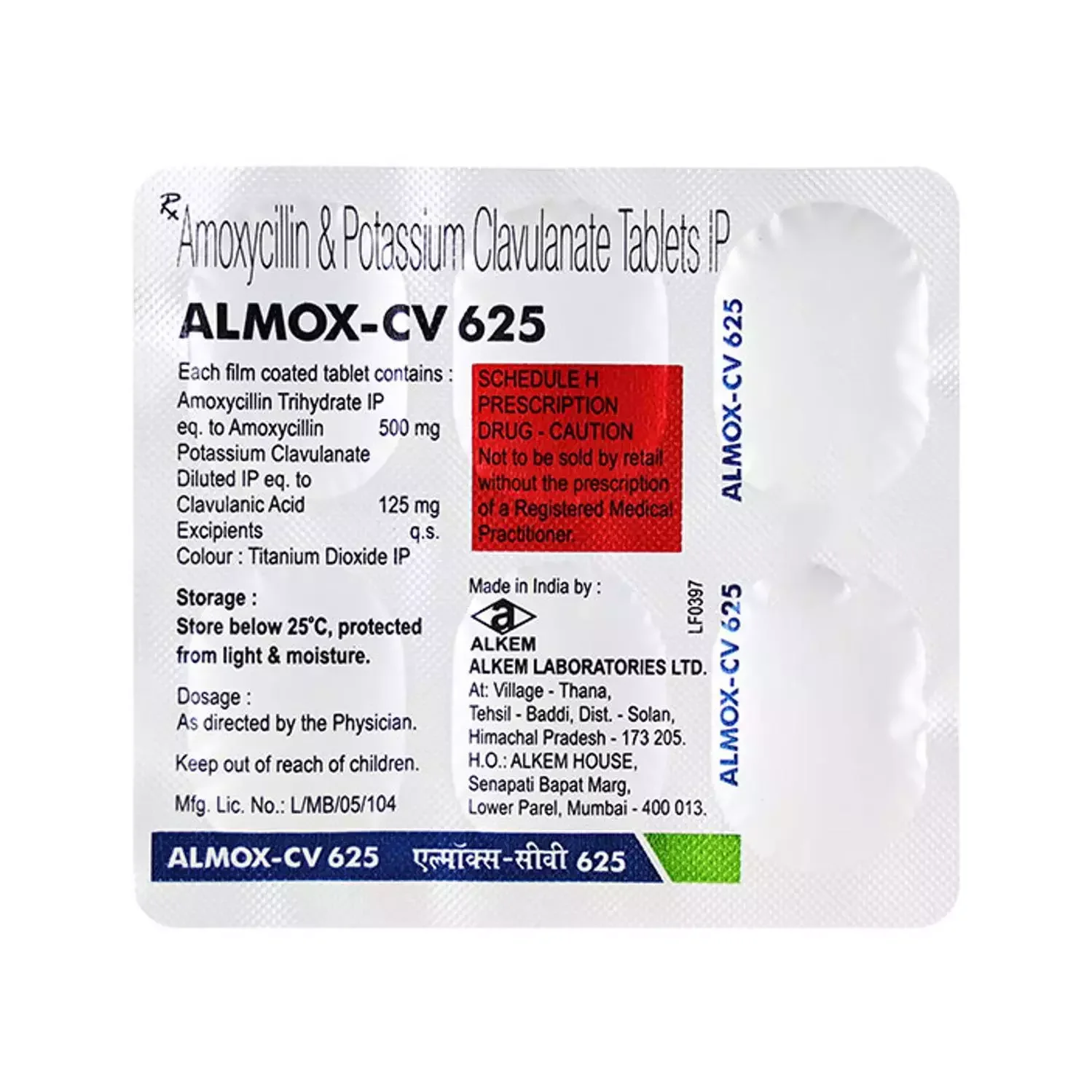 ALMOX-CV 625 Tablet 10